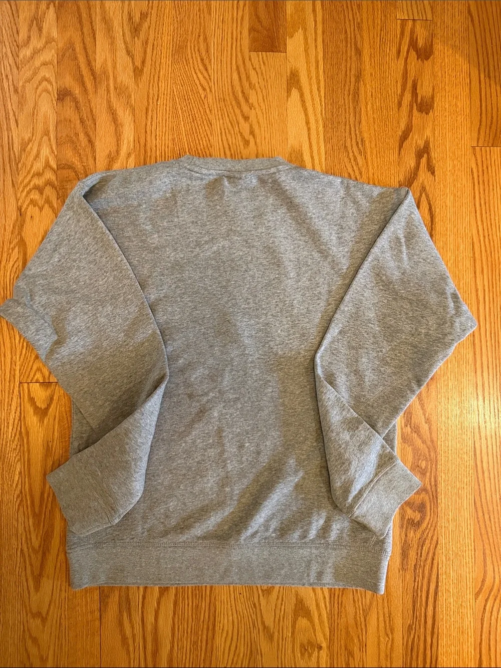 Nike Move to Zero Gray Crewneck Sweatshirt with Lilac Chenille Logo